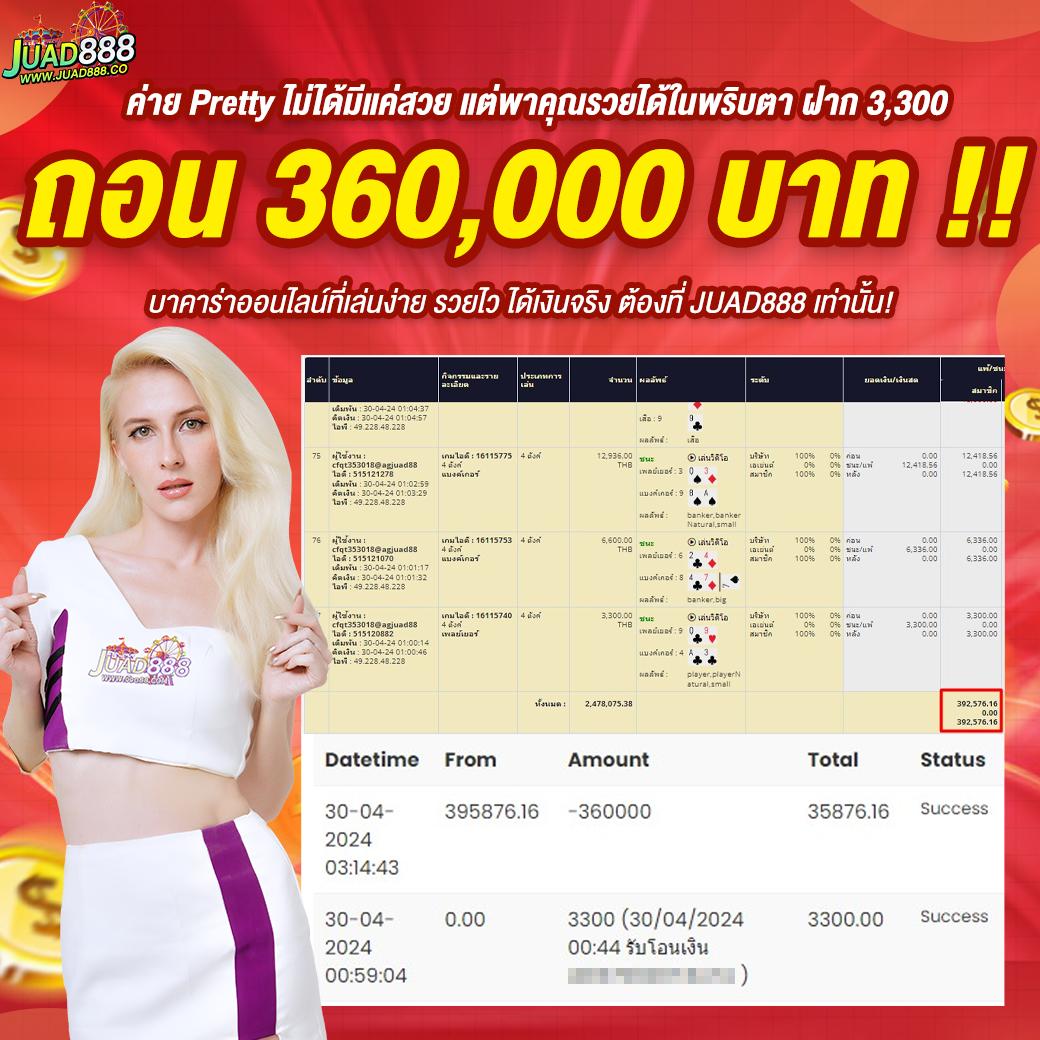 ผลบอลvip คาสิโนสดครบวงจร ฝากถอนรวดเร็ว ปลอดภัยสูง